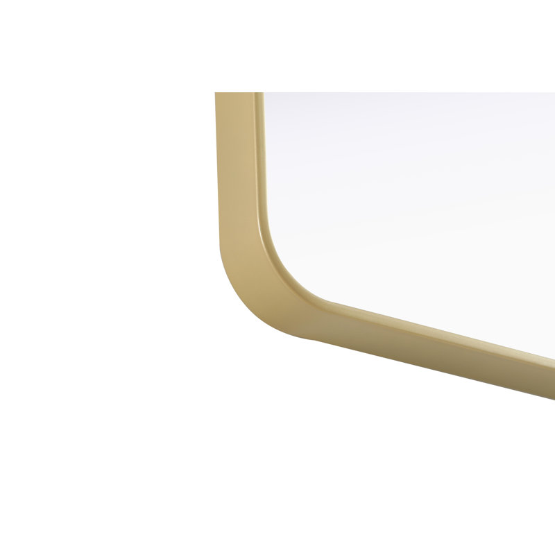 Erath Contour Metal Mirror, Brass, 32" x 24"