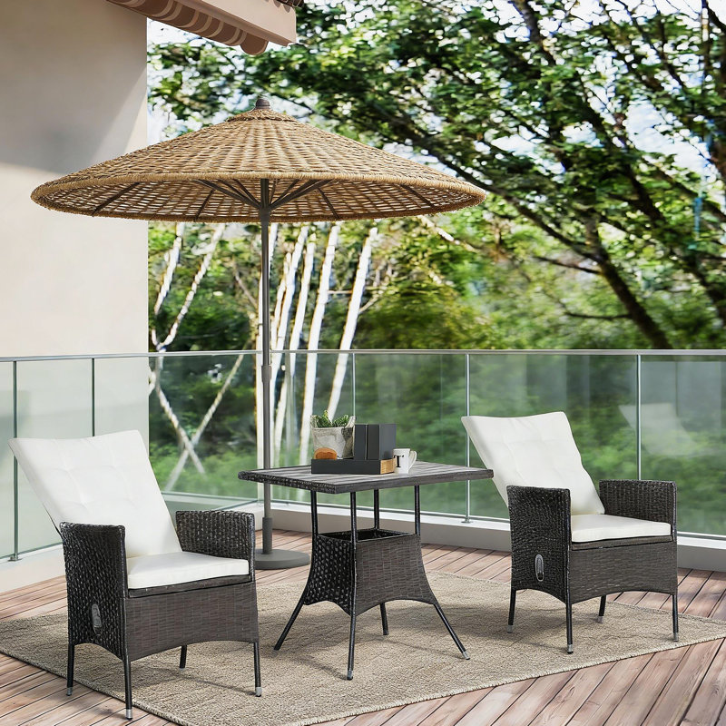 Ensemble bistro 3 pièces pour patio inclinable
