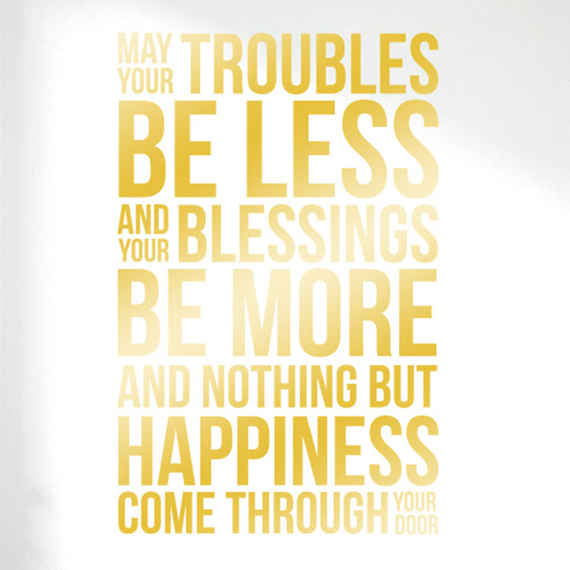 Wall Decal, Medium, Shiny Gold
