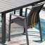 Ensemble de 4 chaises de patio empilables en aluminium entièrement assemblées avec filet Meslin respirant pour le confort et la durabilité à l'extérieur-1840439664