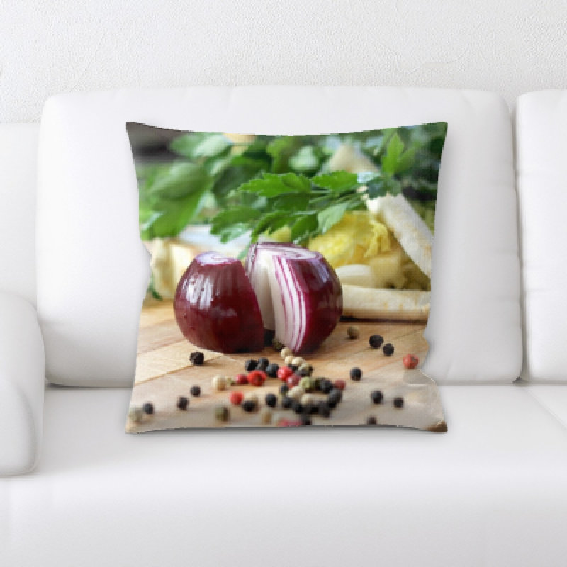 Microsuede Reversible Throw Pillow