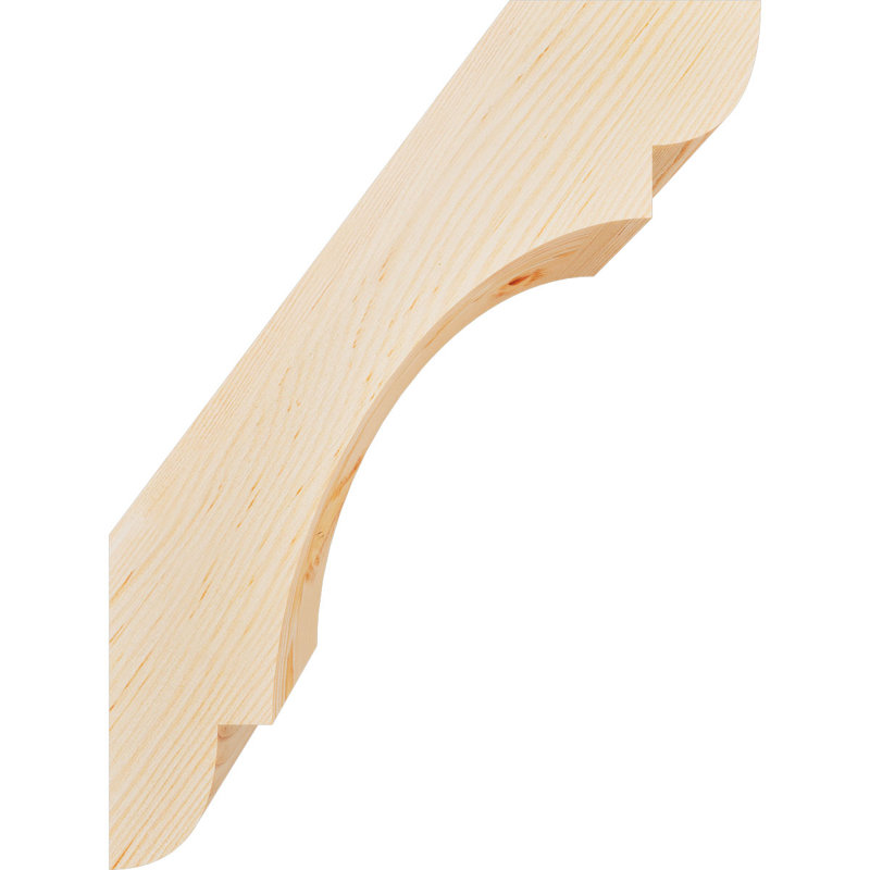 Attelle de genou olympique, Sapin de Douglas, H 16 po x l 5,5 po x P 12 po, Attelle lisse