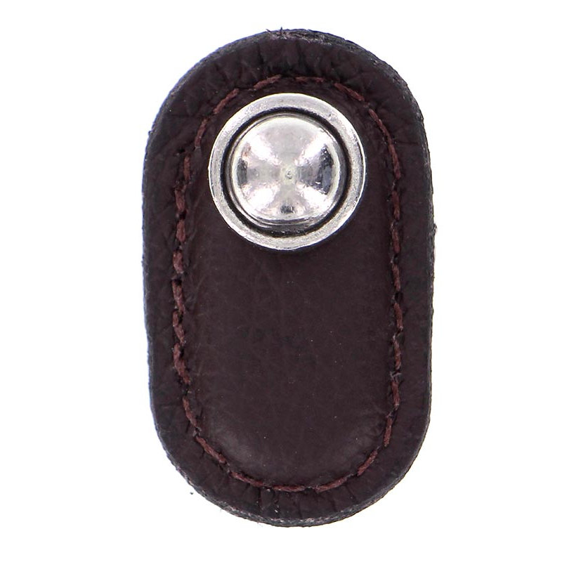 Sanzio Novelty Knob, Vintage Pewter, Brown