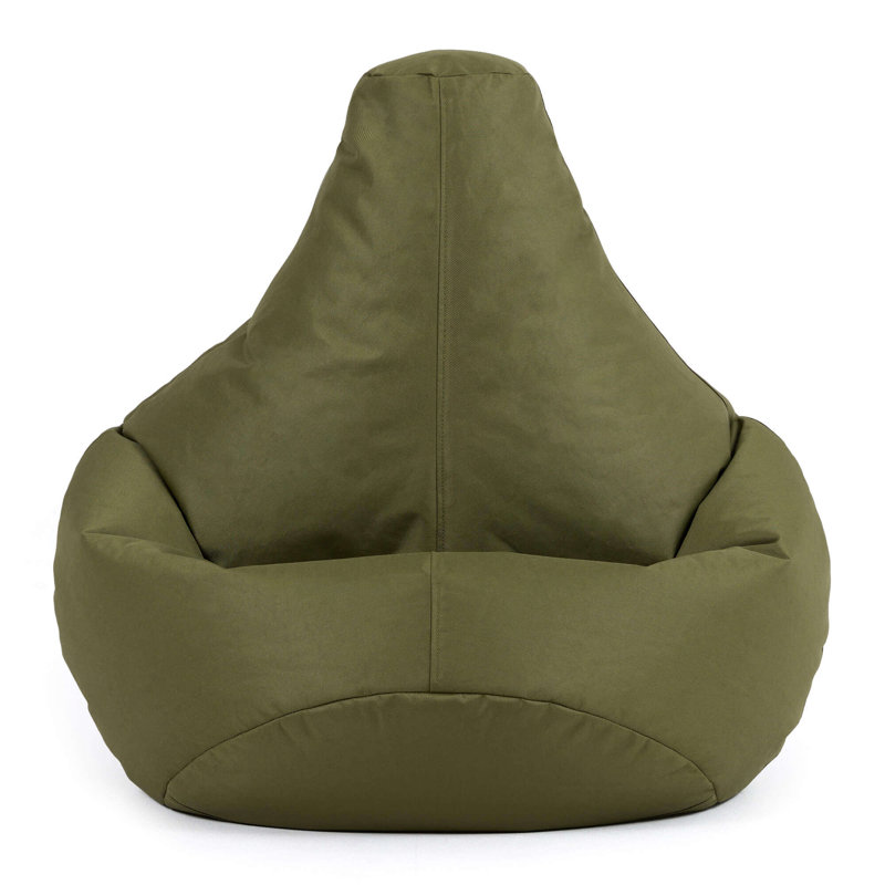 Kids Dalton Water-Resistant High Back Recliner Bean Bag, Dark Green