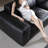 Black Genuine Leather Modular Sofa cushion couch-1956250122-1956250124