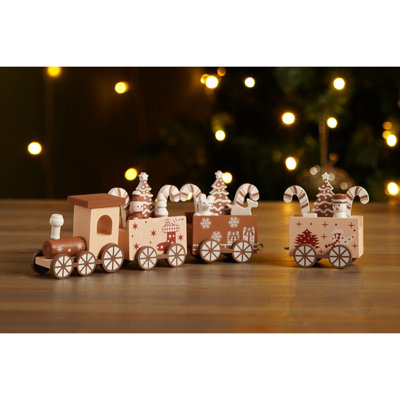 Wooden Christmas Forest Train