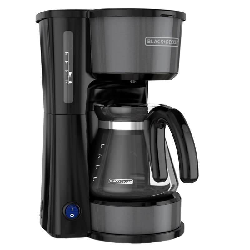 Black Decker 12 Cup Programmable Coffee Maker in Black