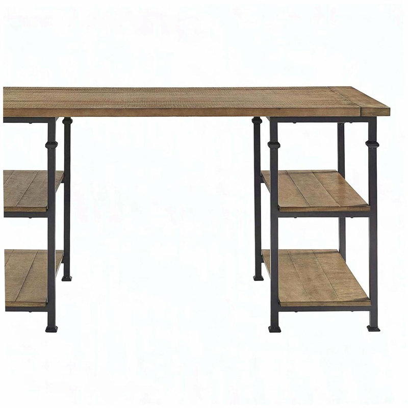 Table de bureau vintage 1 pièce avec 4 tablettes ouvertes