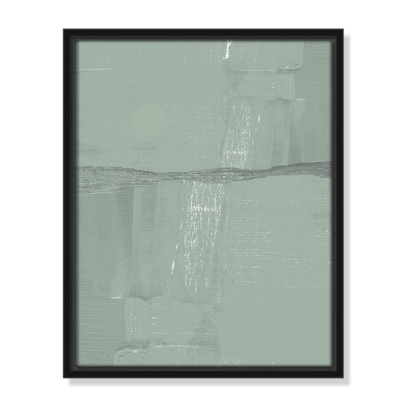 Attica "Sage Abstract" Print, Black , 15.5" H x 12.5" W x 2" D