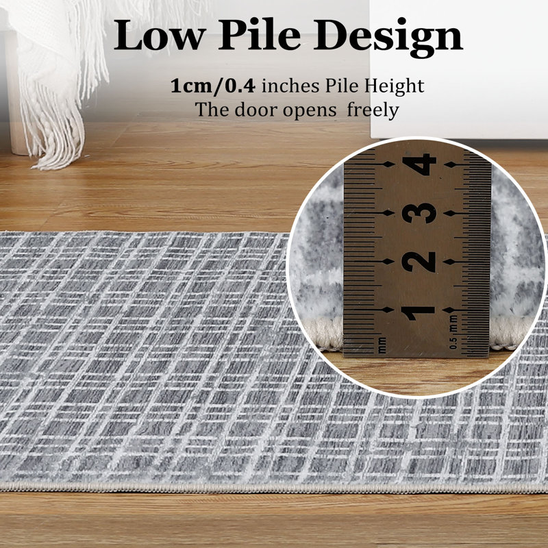 Tapis non-envers antidérapant Nonce, Rectangle 6 pi x 9 pi