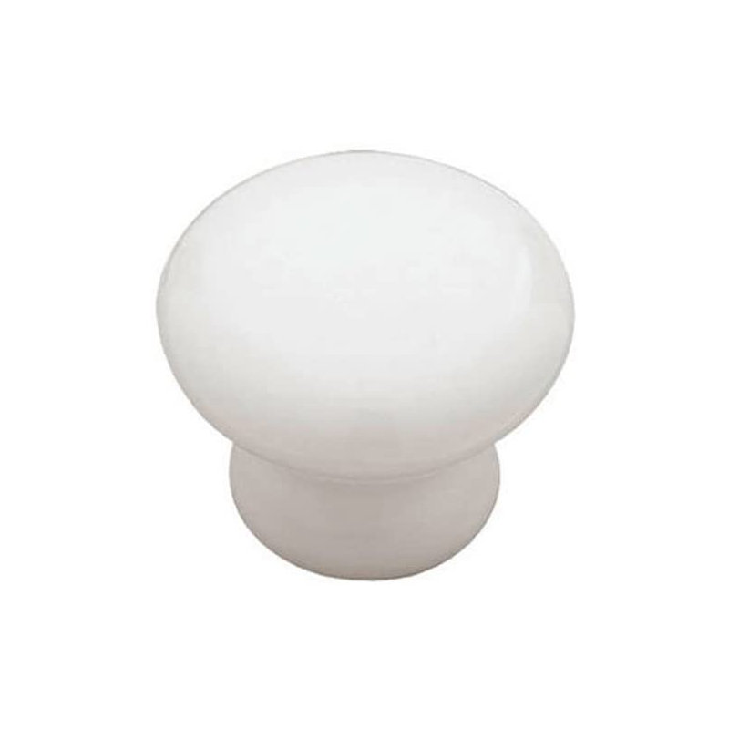 (Paquet de 5) (Paquet de 2) Bouton rond de 1 1/4 po blanc