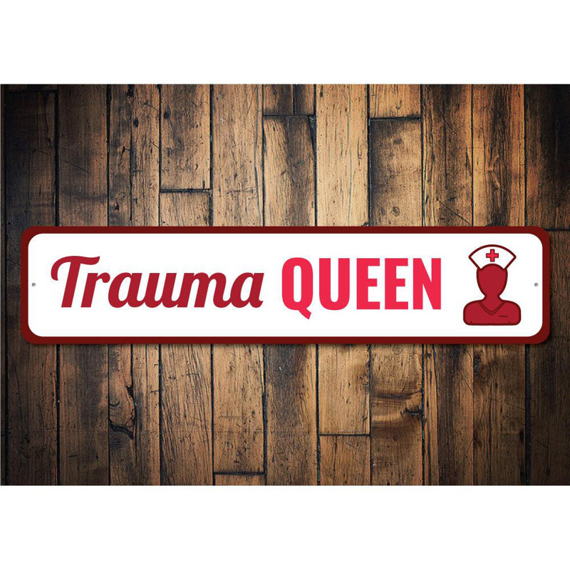 Plaque en aluminium Trauma, H 6 po x l 24 po x P 0,06 po