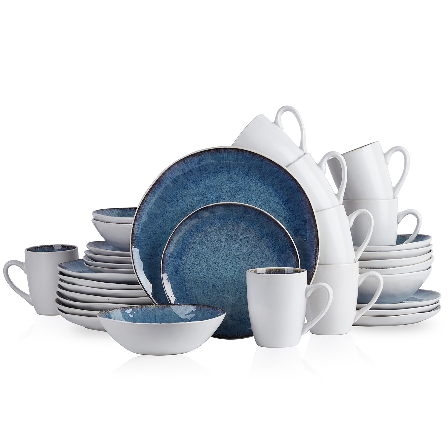 Stone Lain Romy 32-Piece Dinnerware Set Stoneware & Reviews | Wayfair