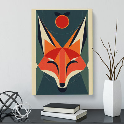 Fox Bauhaus - Wrapped Canvas