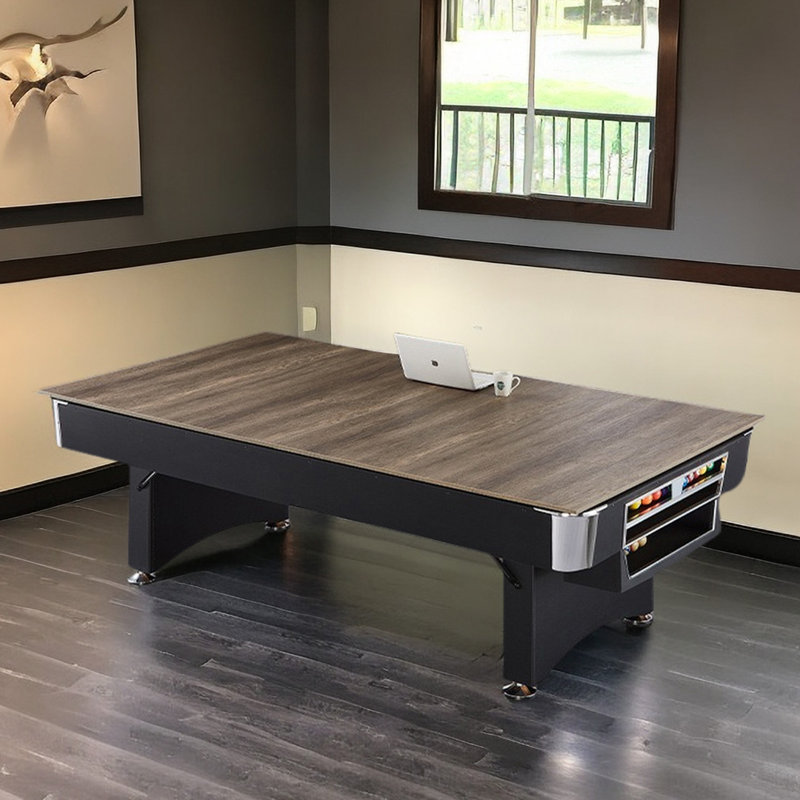 3-in-1 Combination Table Includes Billiards Table IQOWEL 8' Multi Game Pool Table