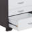 Eloy White & Black Finish Accent Table(Includes Only Nightstand)