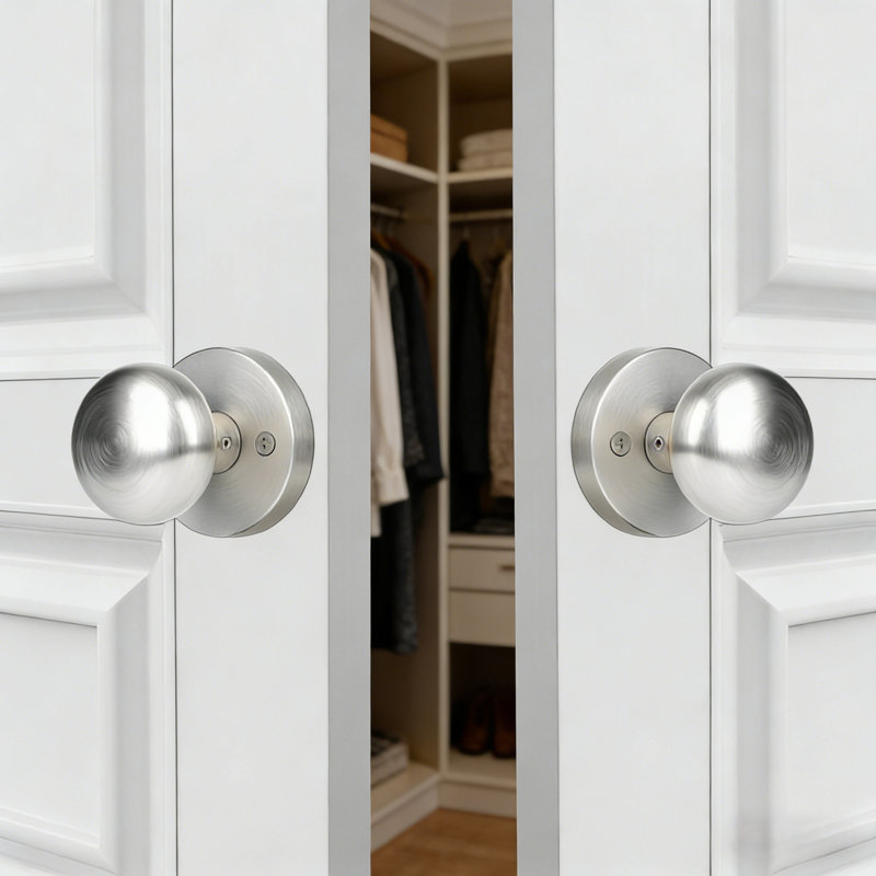Coolnews Dummy Metal Door Knobs, Satin Nickel