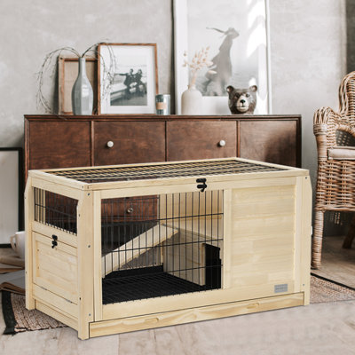 Quail Cage With Plastic Tray, Spacious Interior Design, Leak, Multiple Entrances, Easy To Build Rabbit Made From Wood, Effortless Assemble