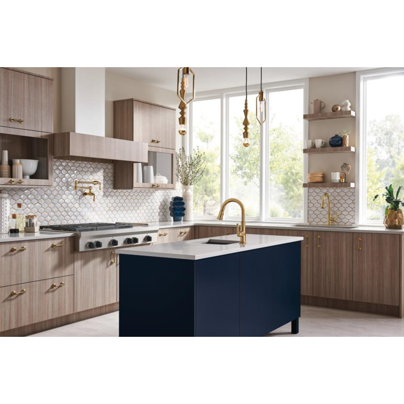 Rook® Pull-Down Single Handle Kitchen Faucet, Luxe Gold