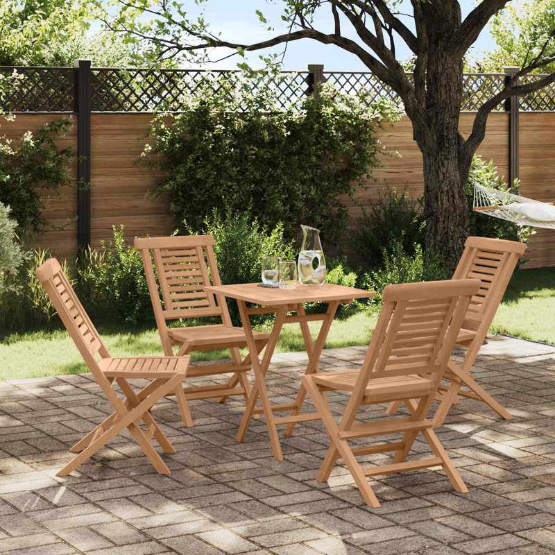 Solid Wood Patio Dining Set Table,
