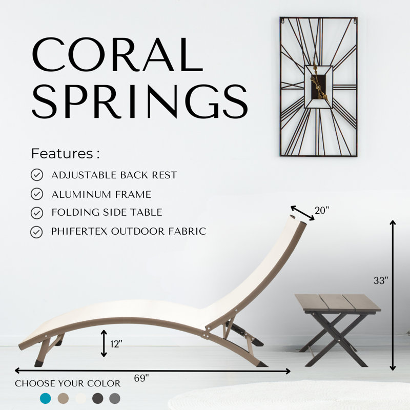 Bontang Sun Lounger Set with Loungers and Table, Pearl