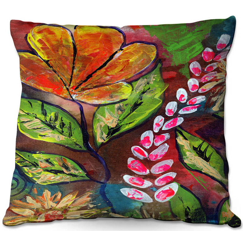 Floral Reversible Throw Pillow, 20" x 20"