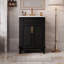 Meuble-lavabo de salle de bain avec lavabo supérieur, armoire de rangement moderne avec 2 portes à fermeture douce et tablette réglable-27276790