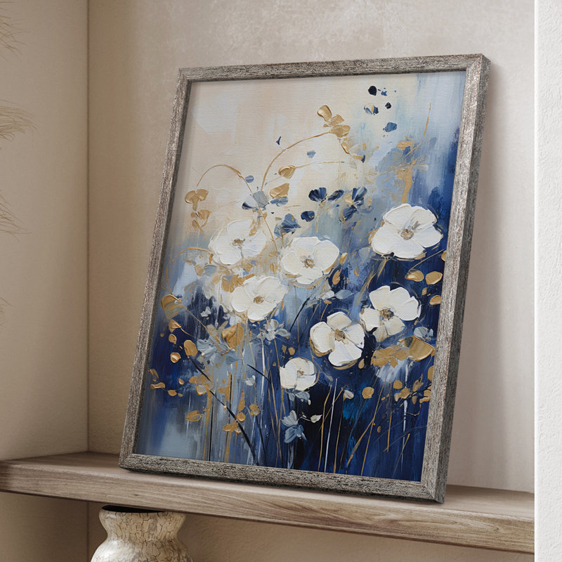 Reproduction encadrée FLORAL Series CCLXV - bois massif, H 30 po x l 24 po