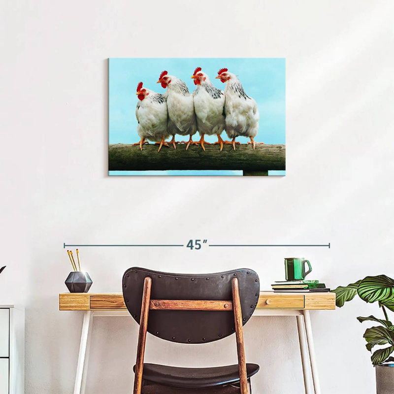 Brampt Chicken Friends, 20" H x 30" W