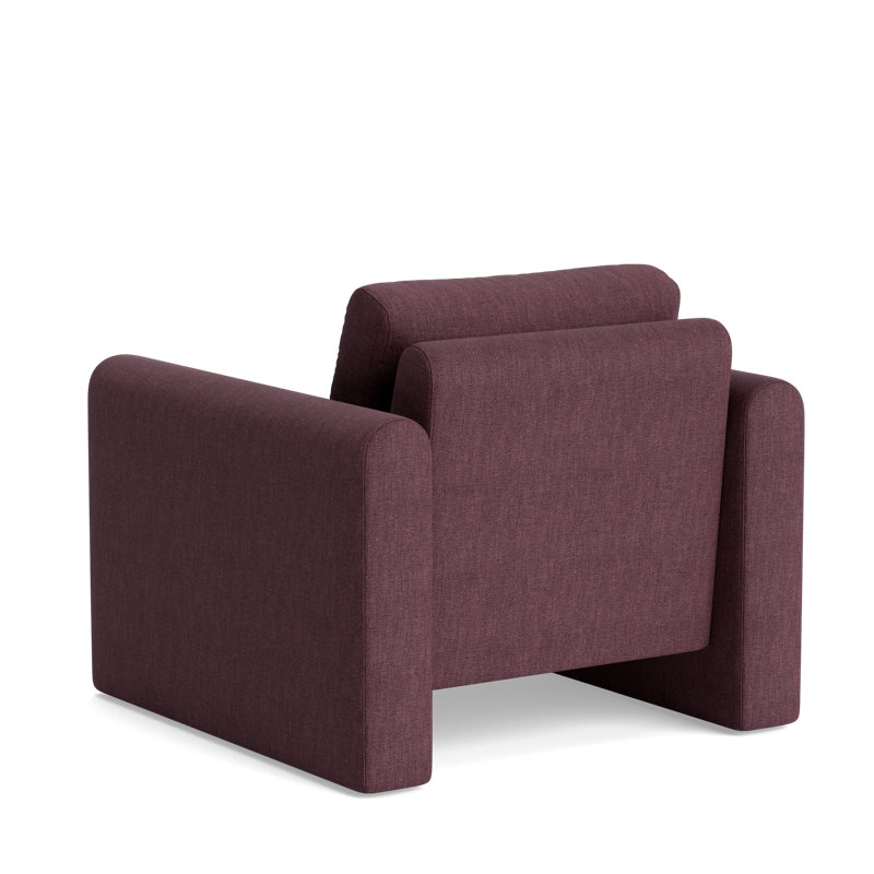Knox Accent Chair, Performance Weave - Aubergine