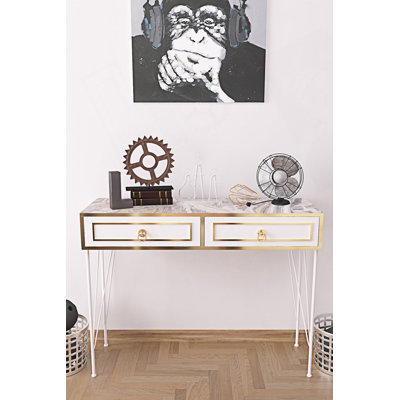 Console moderne avec pieds en métal
