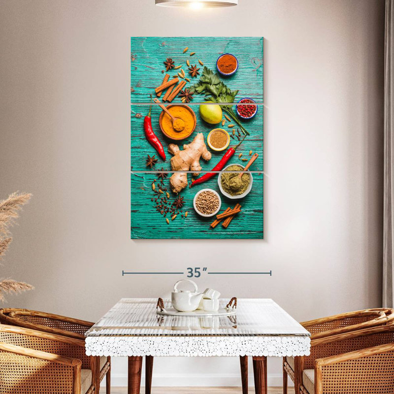 Yarlin Healthy Spices Table, 50" H x 32" W