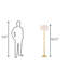 Lampe sur pied traditionnelle 63,5 po Chamelle