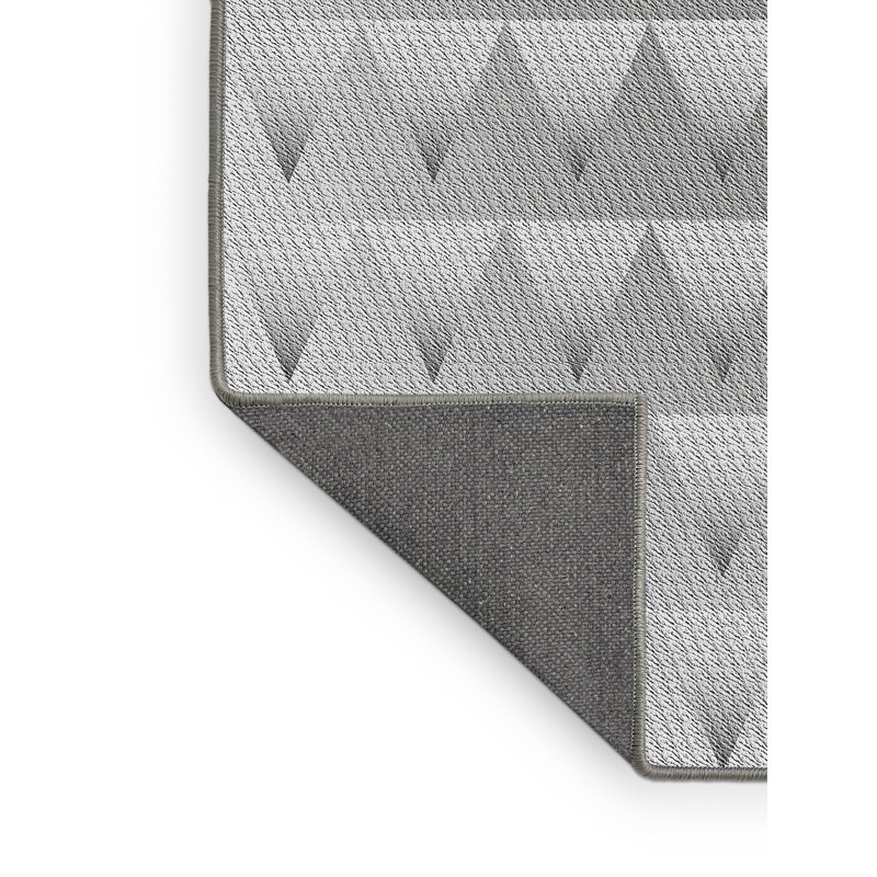 Tapis gris tissé à la machine, Rectangle 8 pi x 10 pi