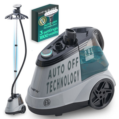 True & Tidy 1800 Watt Smart Auto Off Commercial Garment Steamer With 3 Steam Settings