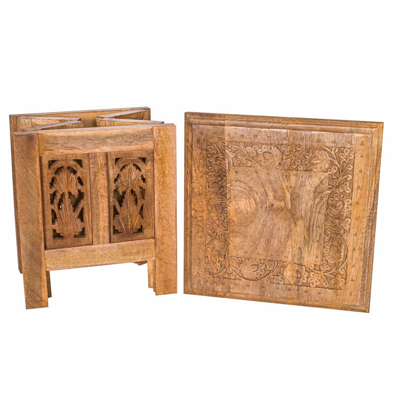 Abbey End Table, 31cm H x 30cm W x 30cm D, Pine
