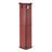 Adjustable Shelf Curio Show, Cherry, Lights, Mirrored Back Cabinet With Back, Unit-691291801