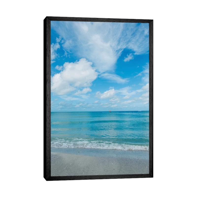 Florida Ocean View II by Bethany Young - Print on Canvas, Black Framed, 101.6cm H x 66.04cm W x 3.81cm D