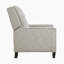Chaise inclinable en tissu texturé à dossier poussé avec garniture cloutée et pieds en bois de 30 po Littzy-650969802