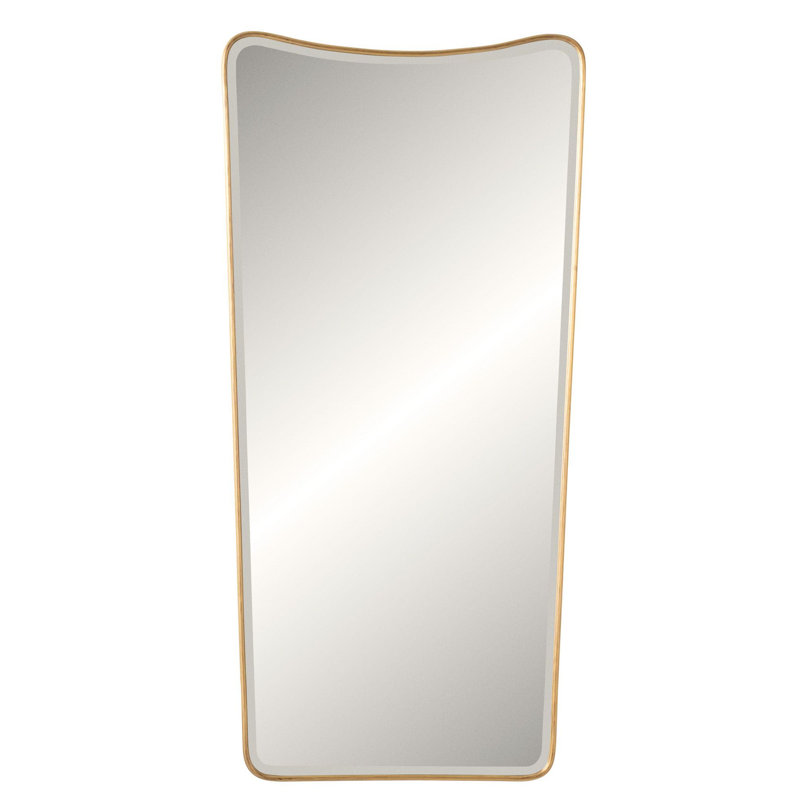 Soho Metal Rectangle Mirror, Light Brushed Brass