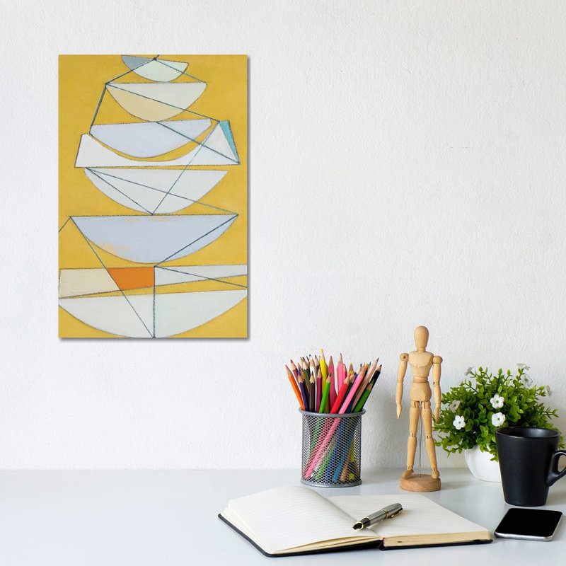 Abstract Sails III by Rob Delamater - Gallery-Wrapped Canvas Giclée on Canvas, 20.32 cm H x 30.48 cm W, Canvas