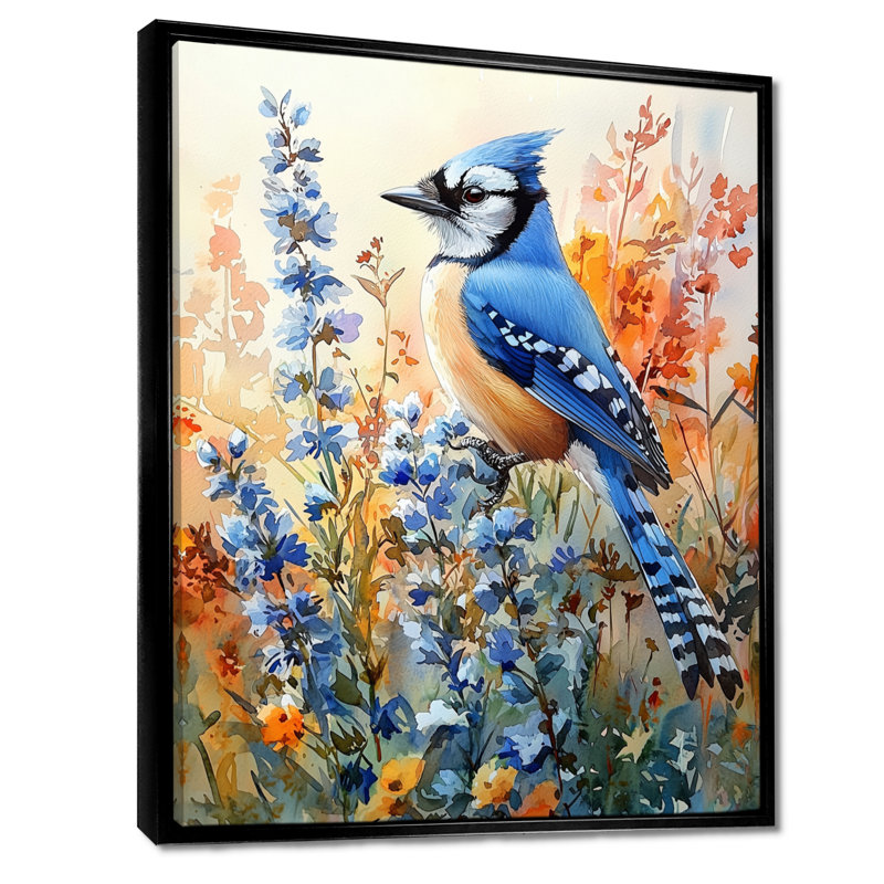 Gaines - animaux, art mural sur toile, Noir, Impression encadrée flottante, H 20 po x l 12 po