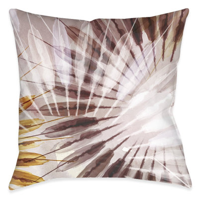 Nature's Feathers Abstract Throw Pillow