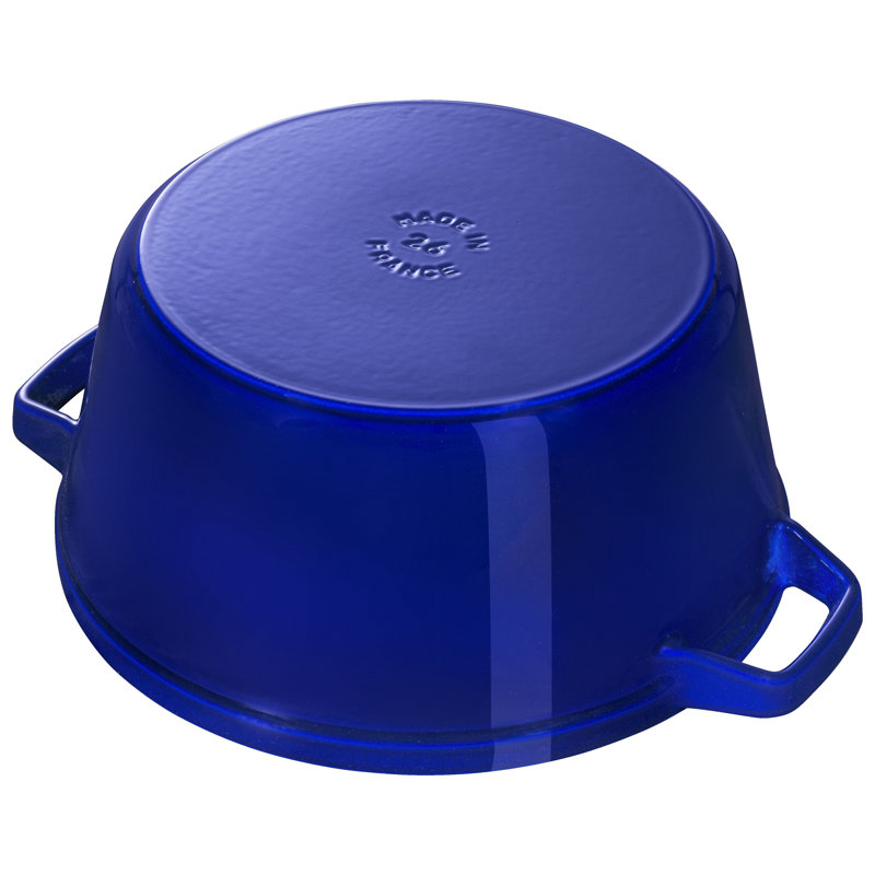 Staub Cast Iron 4-Pc Stackable Set, Dark Blue