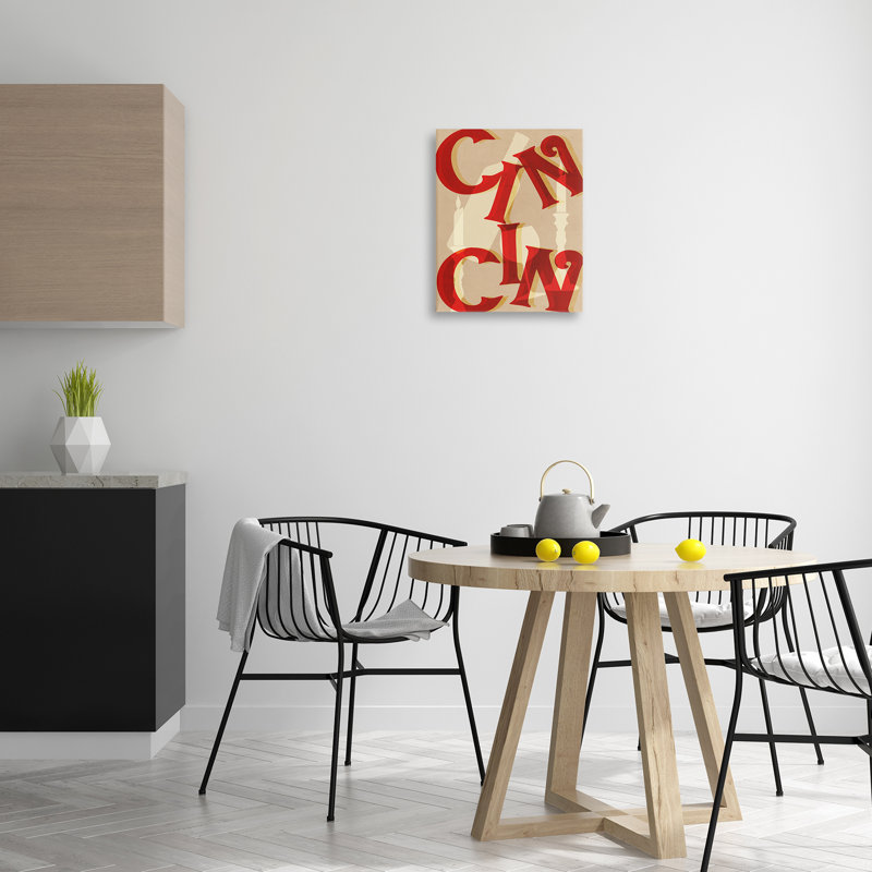 Toile Cin Cin Wine & Candles, design par Lil 'Rue, H 20 po x l 16 po