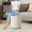 Repose-pieds rond avec velours et tabouret-915177697