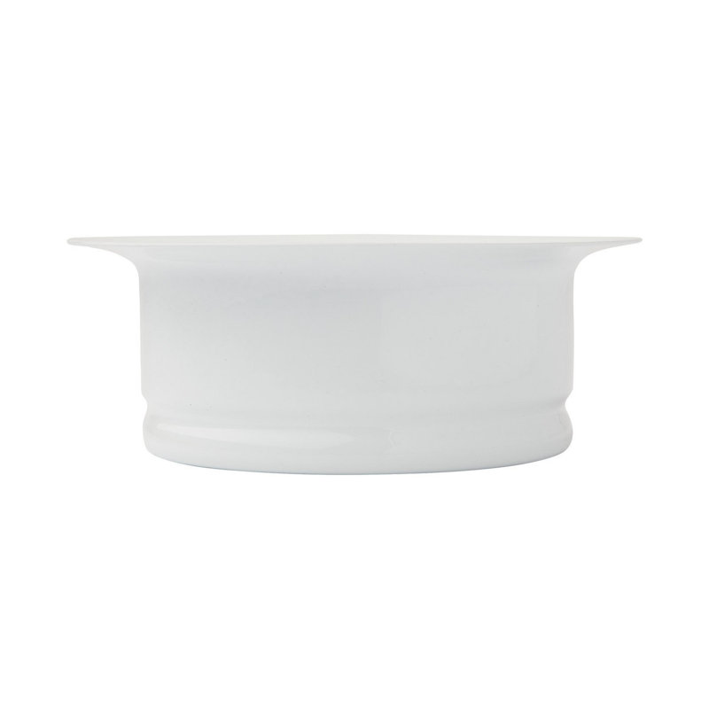 Brass Disposer Flange & Stopper, White