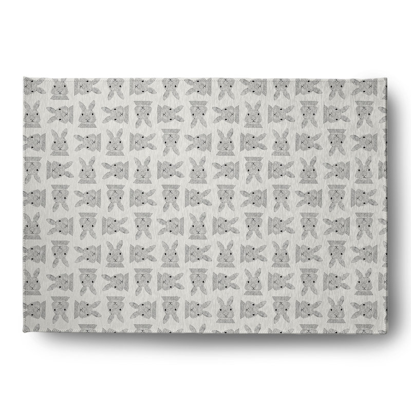 Elioth Chenille Animal Print Indoor / Outdoor Rug, Rectangle 5' x 7'