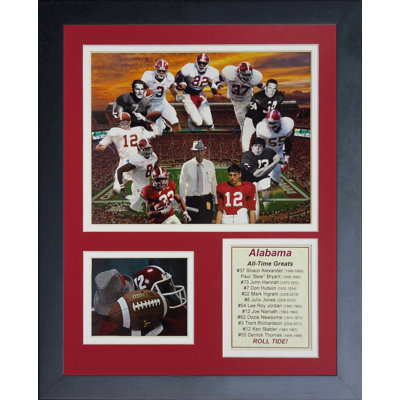 Alabama Crimson Tide Greats Framed Memorabilia