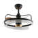 Lincoln 19.6In. LED-Light Matt Black Pendant Fixture With Fan